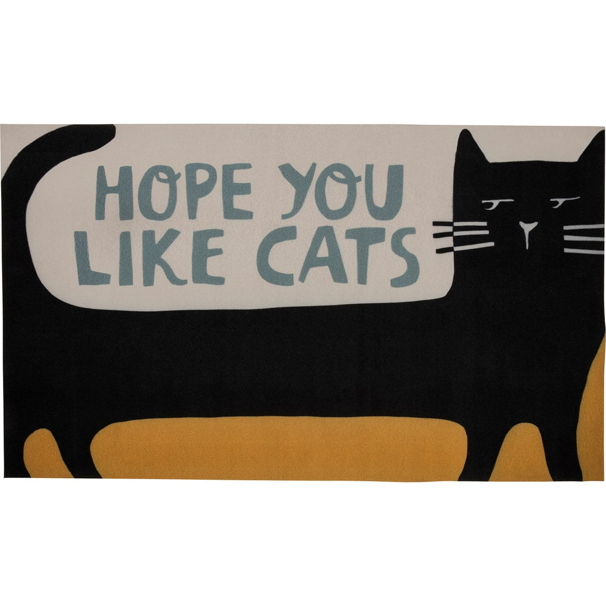 Hope You Like Cats Doormat Entryway Indoor/Outdoor Rug | 34" x 20 |